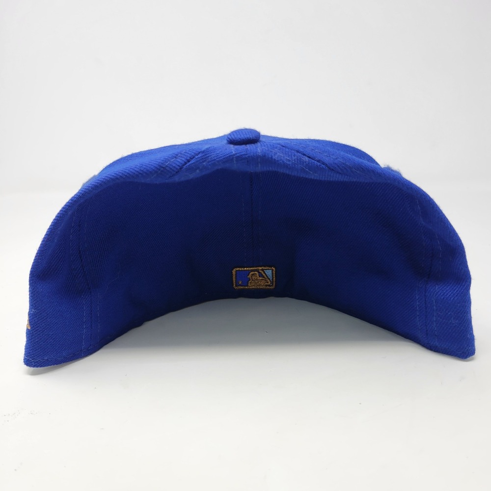 New Era 59FIFTY Kansas City Royals MLB Fitted Hat 7 3/4 Blue Eagle Shield Wool - Picture 3 of 7